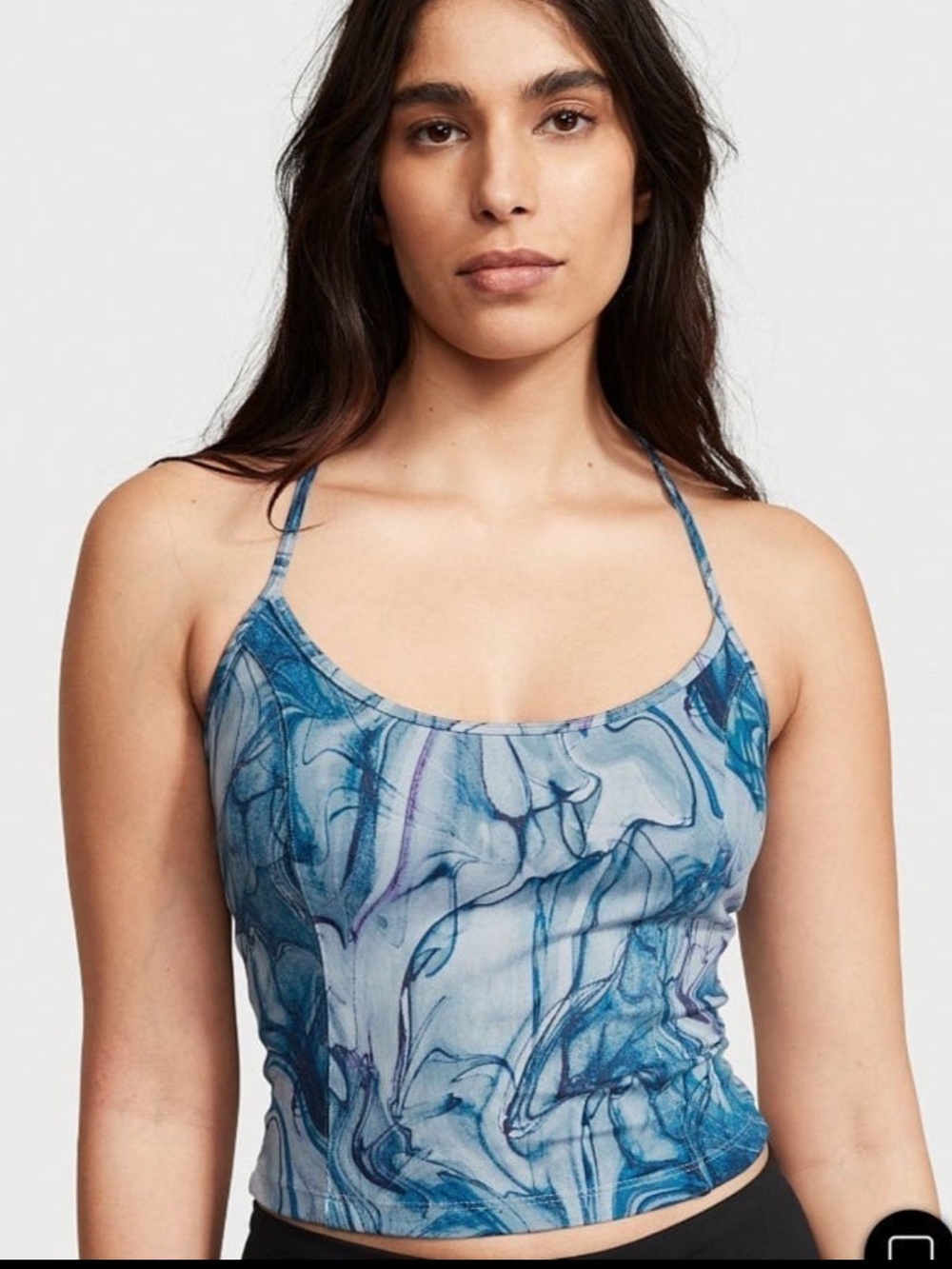New Victoria’s Secret Tank Top T back blue water print